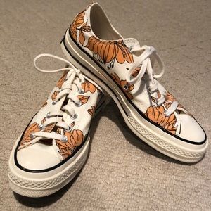 Flowered Converse Chucks 70 NWOT